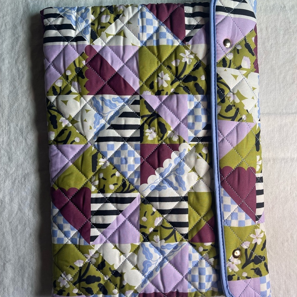 NWOT Paper Source Multi Color Fabric Tablet or Computer Sleeve.